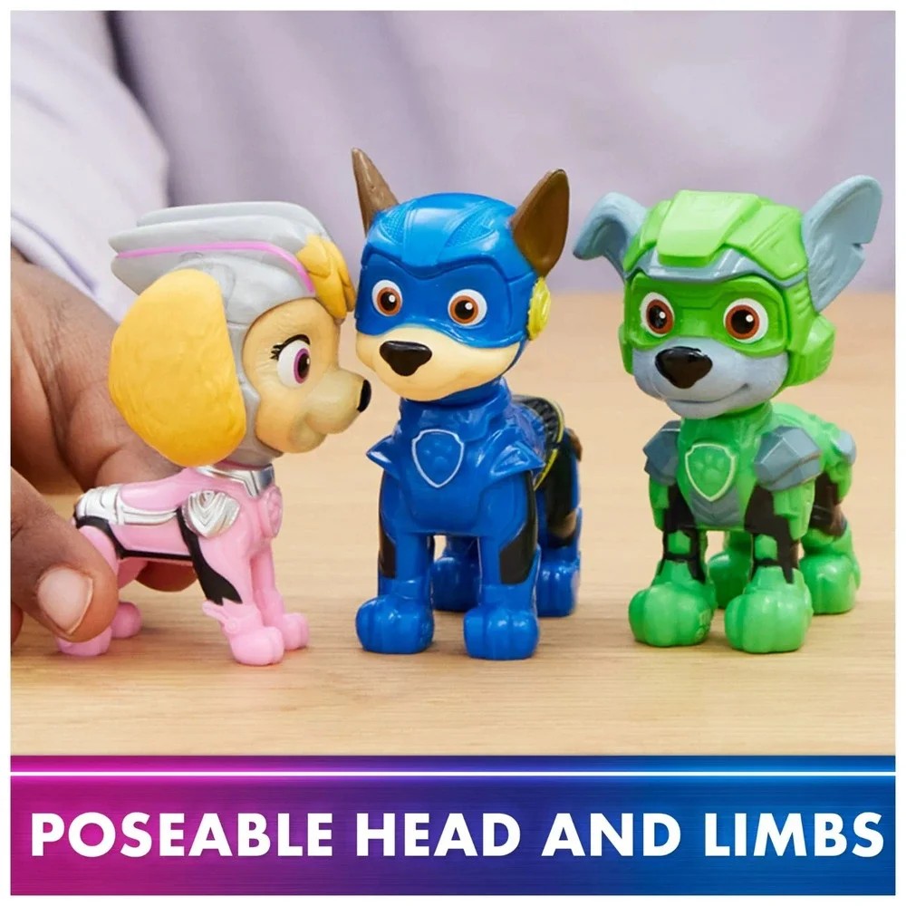 Paw Patrol The Mighty Movie Pups Gift Pack with 6 Collectible Toy Figures NEW - Picture 6 of 11